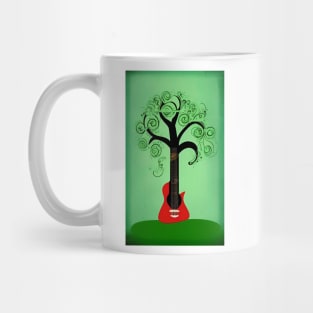 Acoustic Guitar Tree Of Life Guitar Player Nature Guitarist Mug